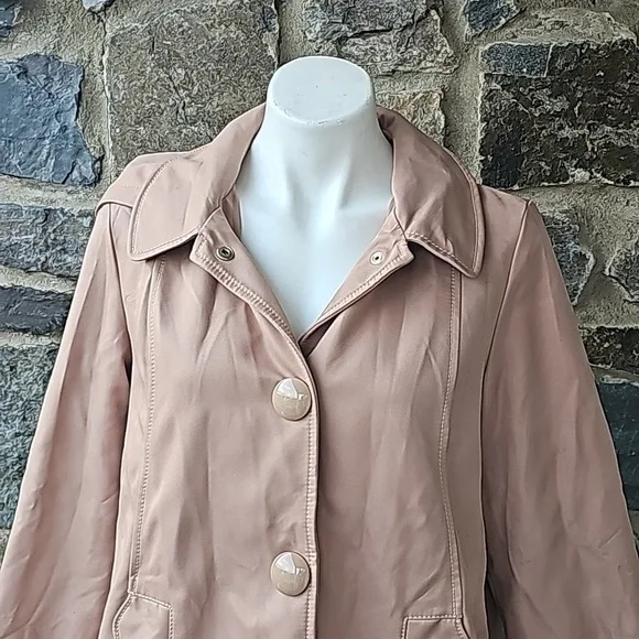 Kate Spade Camel Alpine Hooded Rain Coat, L/G
